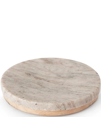 Kassatex San Marino Marble & Mango Wood Soap Dish