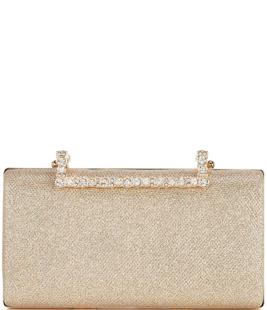 Landry Crystal Hinge Minaudiere Clutch