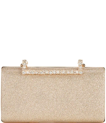 Landry Crystal Hinge Minaudiere Clutch