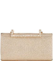 Landry Crystal Hinge Minaudiere Clutch