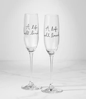 kate spade new york Charmed Life 2-Piece Toasting Flutes