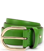 kate spade new york 1.3#double; Feather Edge Leather Belt