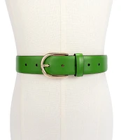 kate spade new york 1.3#double; Feather Edge Leather Belt