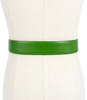 kate spade new york 1.3#double; Feather Edge Leather Belt