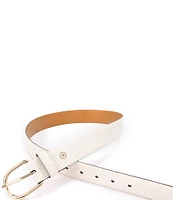 kate spade new york 1.37#double; Feather Edge Leather Belt