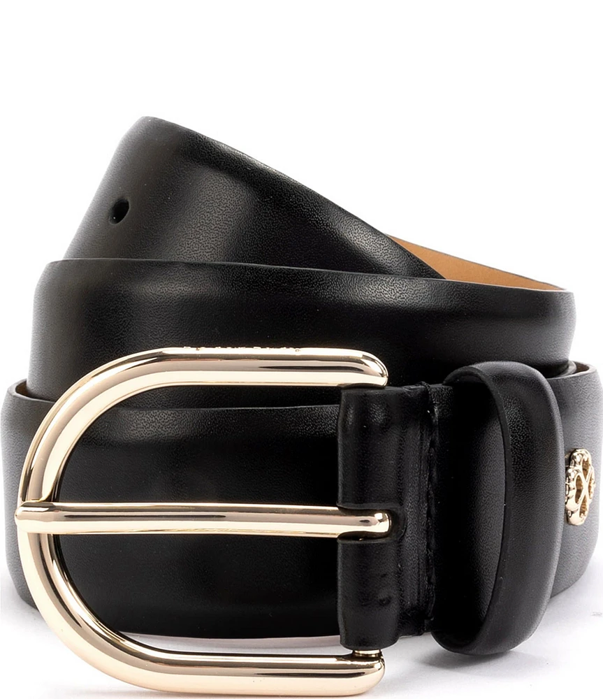 kate spade new york 1.37#double; Feather Edge Leather Belt