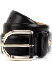 kate spade new york 1.37#double; Feather Edge Leather Belt