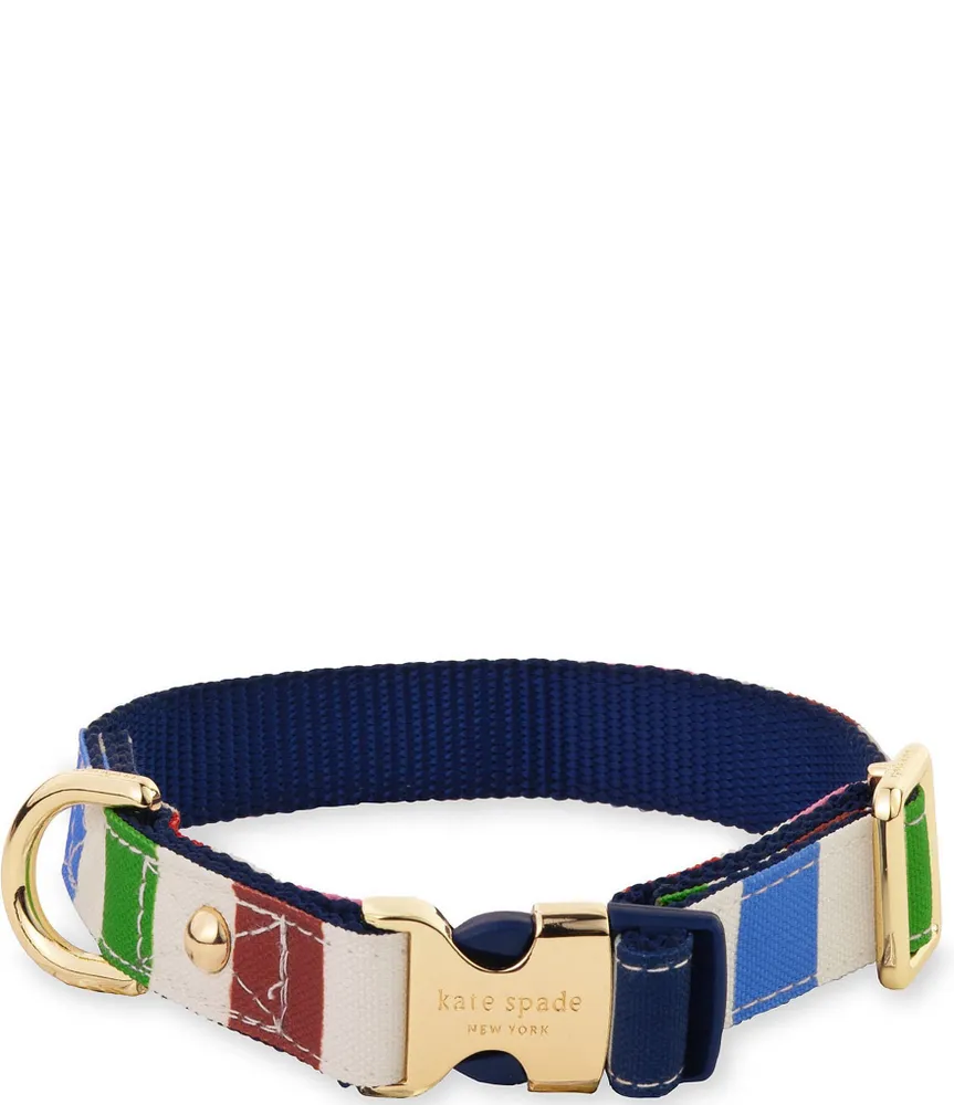 kate spade new york Adventure Stripe Dog Collar