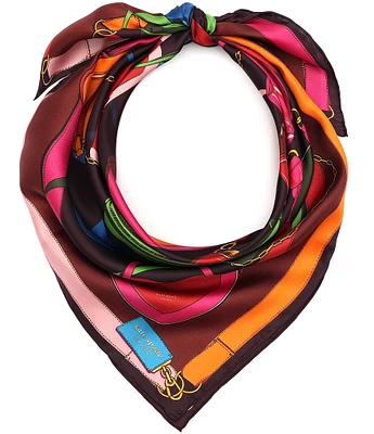 kate spade new york Bag Print Silk Square Scarf