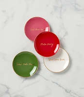 kate spade new york Be Jolly Color 4-Piece Tidbit Plates - Set Of 4