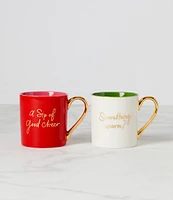 kate spade new york Be Jolly Mugs Set of 2