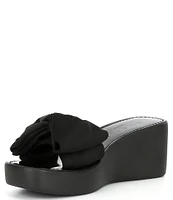 kate spade new york Bikini Bow Detail Platform Wedge Sandals