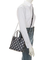 kate spade new york Bleecker Daisy Dot Printed PVC Medium Crossbody Tote Bag