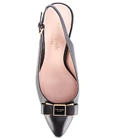 kate spade new york Bowdie Bow Leather Slingback Pumps