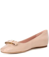 kate spade new york Bowdie Leather Ballet Flats