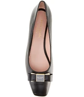 kate spade new york Bowdie Leather Ballet Flats