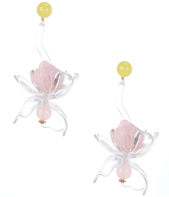 kate spade new york Bright Orchid Statement Drop Earrings