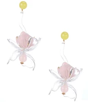 kate spade new york Bright Orchid Statement Drop Earrings