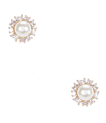 kate spade new york Candy Shop Pearl Halo Stud Earrings