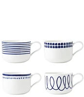 kate spade new york Charlotte Street Assorted set of 4 Mugs