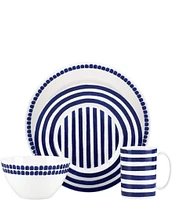 kate spade new york Charlotte Street Blue Porcelain 4-Piece Place Setting