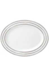 kate spade new york Charlotte Street Striped Porcelain Oval Platter