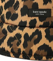 kate spade new york Classic Leopard Quilted Bucket Hat