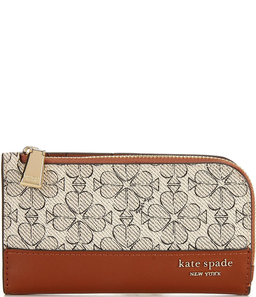 kate spade new york Coated Canvas Small Slim Bifold Wallet