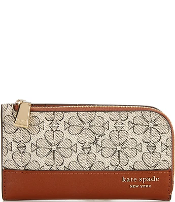 kate spade new york Coated Canvas Small Slim Bifold Wallet