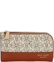 kate spade new york Coated Canvas Small Slim Bifold Wallet