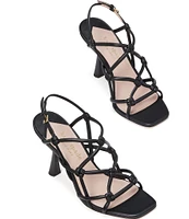 kate spade new york Coco Leather Knotted Dress Sandals