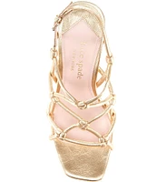 kate spade new york Coco Leather Knotted Dress Sandals