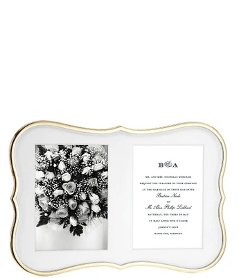 kate spade new york Crown Point Gold Double Invitation Picture Frame