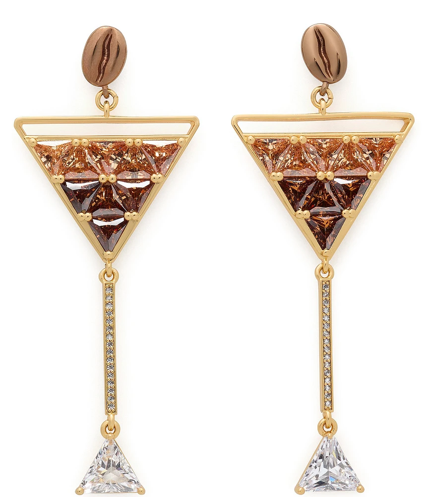 kate spade new york Crystal Shaken & Brewed Drop Earrings