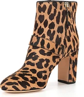 kate spade new york Dakota Leopard Print Calf Hair Booties