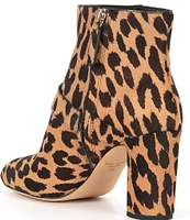 kate spade new york Dakota Leopard Print Calf Hair Booties