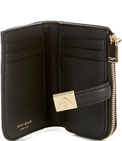 kate spade new york Deco Leather Small Compact Wallet