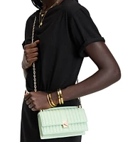 kate spade new york Deco Quilted Mini Flap Chain Convertible Crossbody Bag