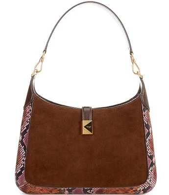 kate spade new york Deco Snake Embossed Leather Hobo Bag