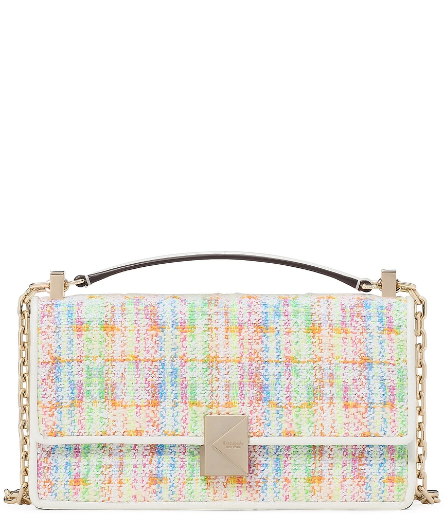 kate spade new york Deco Tweed Mini Convertible Crossbody Bag