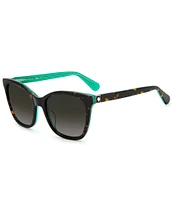 kate spade new york Women's Desi 55mm Butterfly Tortoise Sunglasses