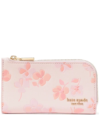 kate spade new york Devin Spring Pansies Small Bifold Wallet