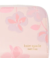 Kate Spade New York Devin Spring Pansies Zip-around Continental Wallet