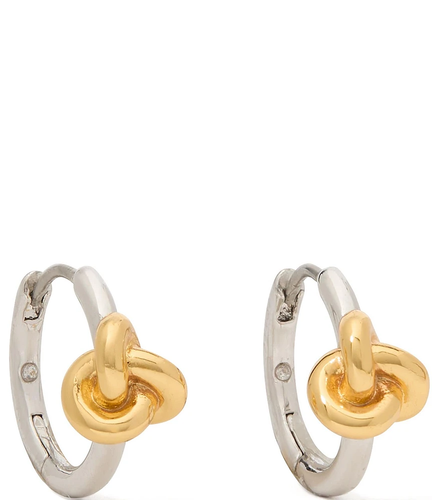 kate spade new york Double Knot Huggie Hoop Earrings