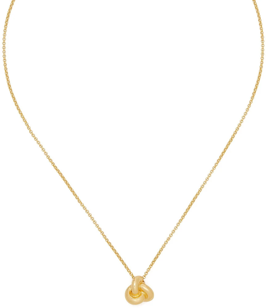 kate spade new york Double Knot Short Pendant Necklace