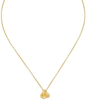kate spade new york Double Knot Short Pendant Necklace