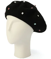 kate spade new york Embellished Beret Hat