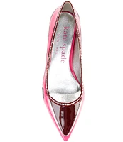 kate spade new york En Route Crystal Leather Flats