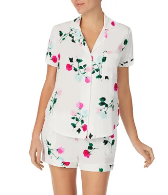 kate spade new york Floral Printed Jersey Bridal Pajama Set