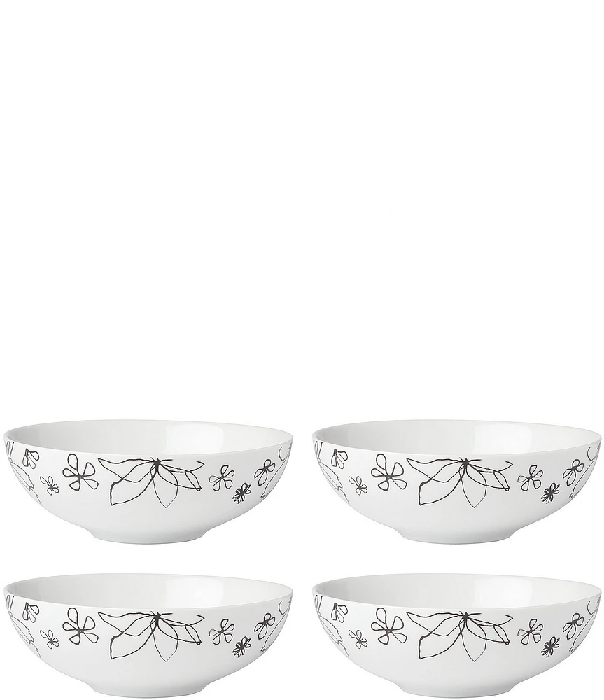 kate spade new york Garden Doodle Cereal Bowl, Set of 4